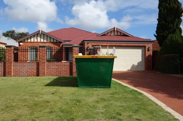 A Green Skip Bin